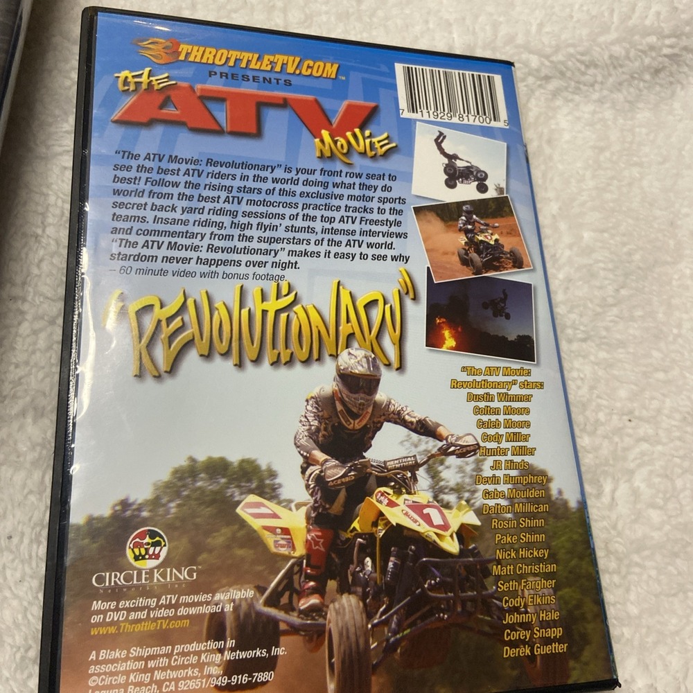 Throttle TV Slide America Fist Full Of Dirt The ATV Movie Revolutionary Lot Of 3 - Picture 9 of 16
